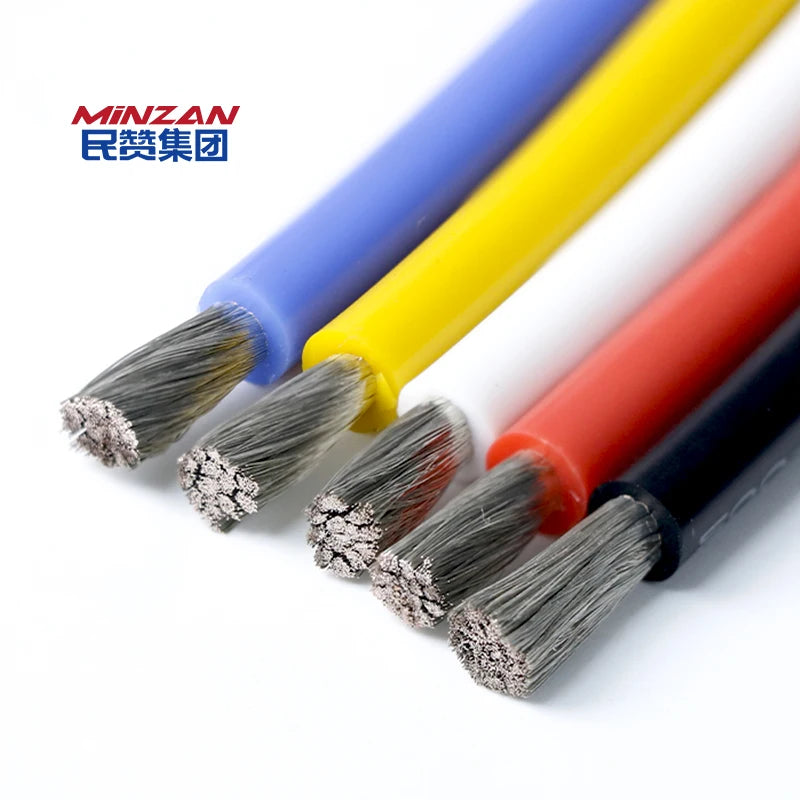 2/3/4/5/6/810/12/14/16/18/20/22/24 Gauge AWG 28AWG 200Degree 16/0.08TC 600V Red Black Soft Silicone Tinned Copper Wire