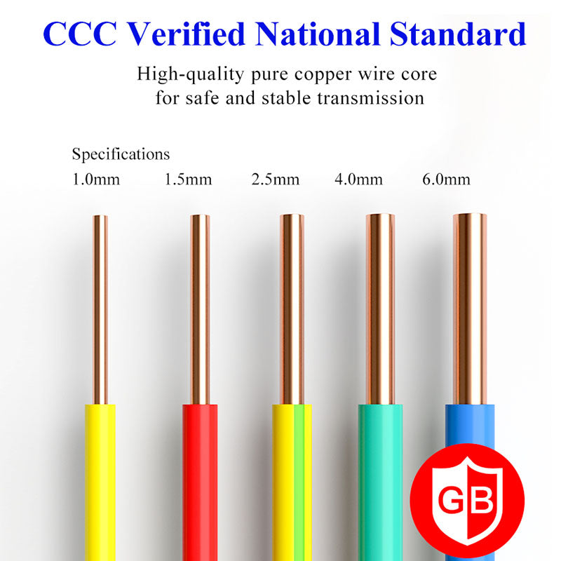 BVR Single Core Copper PVC Insulated House Wiring Cable 1.5mm 2.5mm 4mm 6mm 10mm 16mm Building Wire for Electrical Applications