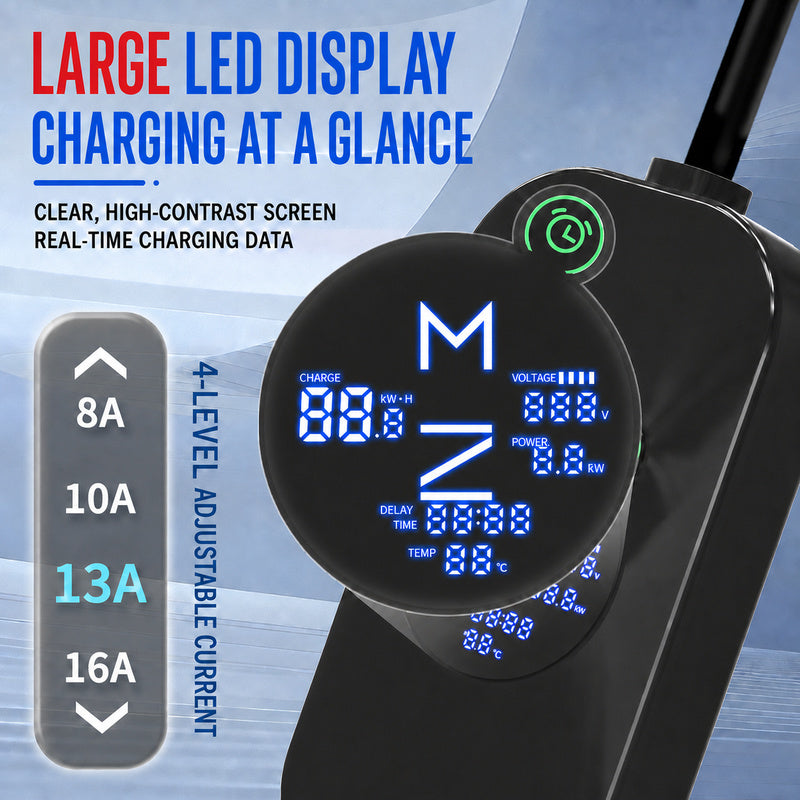 Type 2 EV Charger 16A 11kW – EU Standard Home Charging Station for Electric Vehicles