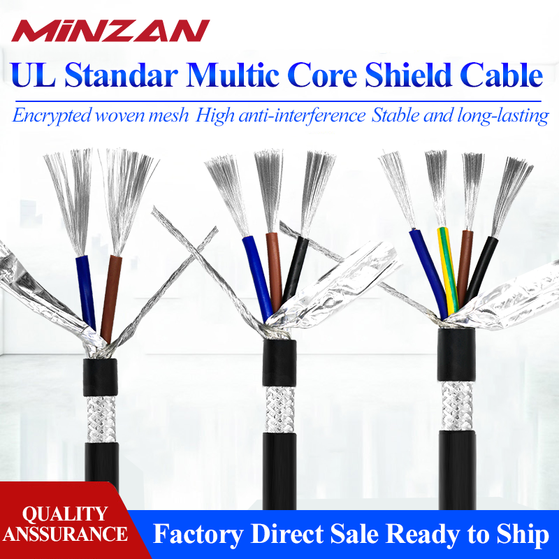 UL2464 Vw-1 5C 6C 8C 20awg 22awg 24awg 26awg Awg Awm Shielded Singal Control Cable 5Core 6Core 8Core