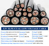 3 4 5 Core 16mm 25mm 35mm Copper Aluminum Core Electric Wire YJV YJV22 Steel Wire/Tape Armoured PVC/XLPE Underground Power Cable