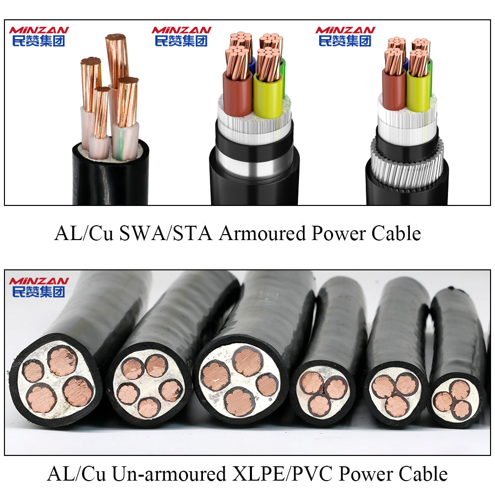 0.6/1KV CU/XLPE/PVC BS5467 U-1000 R2V X-90 NYY N2XY N2XRY YJV YJLV YJV22 3/4/5 Core 2.5mm 4mm 10mm Aluminum Copper Power Cable
