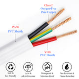 TPS 3 Core 2+E PVC Insulated Electric Wire 450/750V SAA Approved 2.5mm2 Flat Twin Earth 6mm Cable Solid Copper 2 Core 2.5mm2