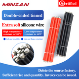 OEM Car DC Lithium Battery Jumper Cable 25mm 35mm 2 3 4 5 6 AWG Silicone Power Connection Cable With M8 Ring Terminal Lug