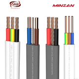 AS/NZS Standard PVC Insulated 2.5mm 3 Core 2+E Solid Copper Electric Wire Flat Twin and Earth Cable