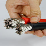 2AWG 4AWG 6AWG 8AWG 10AWG 12AWG 14AWG 16AWG 18AWG 200C Red Black Silicone Wire Temperature Proof Flex Soft Silicone Rubber Cable