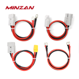 OEM Car DC Lithium Battery Jumper Cable 25mm 35mm 2 3 4 5 6 AWG Silicone Power Connection Cable With M8 Ring Terminal Lug