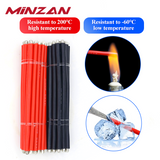 AWG 2 3 4 6 8 10 12 Single Core Red Black Flexible Stranded Conductor Temperature Resistant Silicone Coated AWG Silicone Wire