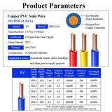LSZH WDZ-BYJ BV BVR Single Core Stranded Flexible Wire Pvc Insulated Copper Electrical Wire for Housing Building Wiring
