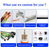 AWM 2464 6core 4core 0.75MM Tinned Copper Double Screened Shield Cable PVC Electrical Wire 26awg 24awg 22awg 20awg