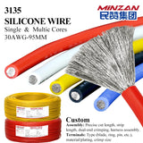 AWM 3135 3512 Ultrasoft Tinned Silicone Insulted Tinned Wiresilicone Wiresilicon Awg Electric Electrical Cable Silicone Wire