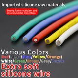 AWM Tinned Copper  Electrical Silicone Insulation Wire Soft Silicone Wire AWG 2/3/4/5/6/810/12/14/16/18/20/22/24 Gauge