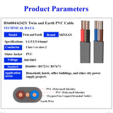 SAA 0.75mm 1mm 1.5mm 2.5mm 4mm 6mm As/nzs5000 Copper Conductor Electrical 2 3 Core Twin and Earth Tps Flat Flexible Cable