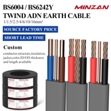 SAA 0.75mm 1mm 1.5mm 2.5mm 4mm 6mm As/nzs5000 Copper Conductor Electrical 2 3 Core Twin and Earth Tps Flat Flexible Cable