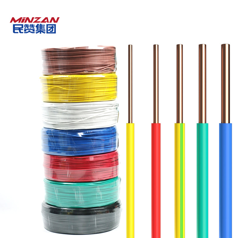 BVR Single Core Copper PVC Insulated House Wiring Cable 1.5mm 2.5mm 4mm 6mm 10mm 16mm Building Wire for Electrical Applications