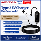EU Standard Type 2 EV Charger – 16A Portable Home Charging Cable for Electric Vehicles