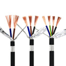 RVVP Pure Copper PVC Insulated 3 4 5 Core 0.3mm 0.5mm 1.5mm 2mm 4mm 6mm Shield Signal Control Wire Electrical Cable