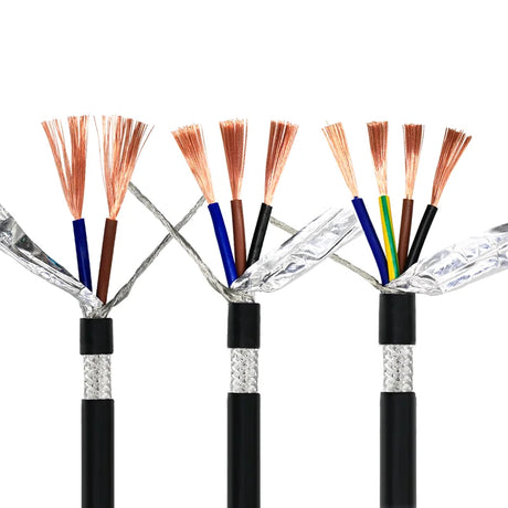 RVVP Pure Copper PVC Insulated 3 4 5 Core 0.3mm 0.5mm 1.5mm 2mm 4mm 6mm Shield Signal Control Wire Electrical Cable