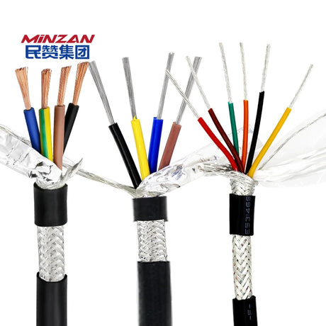 MiNZAN 6cores Shielded Unshielded Signal Control Cable 2 3 4 5 6 7 8 Core Copper Wire Conductor Electric Wire Shielded Cable