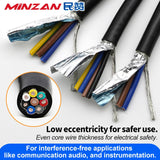 RVVP Shielded Cable 2/3/4/5/6/7/8/10 Cores Tinned/Bare Copper PVC Insulated Control Cable Signal Wire