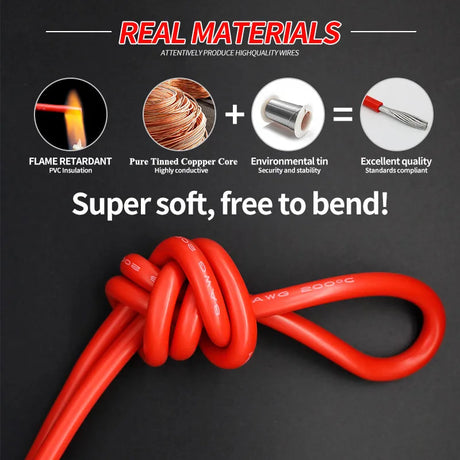 High Temperature Resistance Soft  Silicone Cable 12awg Electrical Wires Silicone Wires Single Core Wire
