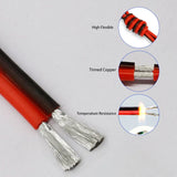 High Temperature Heat Resistant 20AWG 18AWG 15AWG 13AWG 11 13 15 18 20 AWG Gauge Tinned Copper Cable Parallel  Silicone Wire