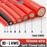 High FlexibleTinned Copper  22 18 16 14 12 Awg Silicone Insulation 18awg High Temperature Silicone Wire Cable