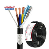 RVVP Flexible CU/PVC 300V Shielded Wire 2 3 4 5 6 7 8 Cores PVC Insulated Channel Bare/Tinned Copper Control Signal Shield Cable