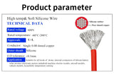 Red Black  AWM3135 12AWG 18 20 22 24 26 AWG Silicone Cable High Temperature Resistant Electric Wire for Home Appliance