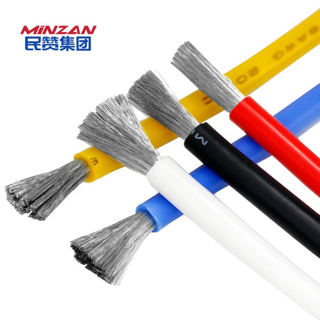 600V 4 6 8 Awg  10awg 12awg 14awg 18awg 22awg 24awg 26awg 28Awg Heating Silicone Cable Super Flexible Electric Silicone Wire