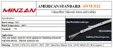 Awm 3122 Glass Fibre Silicon Fiberglass Wire 200 Degree VW-1 FT1 300V 16AWG 18awg 20awg 22awg Silicone Insulated Wire Cable