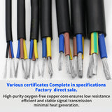 AWM 2464 80C 300V Vw-1 Multi Core 8/7/6/5/4/3 Core 6mm 4mm 2mm 1.5mm Un-shielded Flex Cable Copper PVC Control Electrical Cable