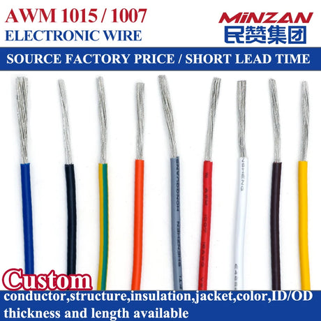 Awm1015 Wires 14awg Wires Cables Flexible 14awg 16awg 18awg 20awg 758 Standard VW-1 Awm 1007 Electronic Wire