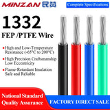 MiNZAN AWM1332  FEP/ETFE/PFA/PTFE   Insulated protection Wire AWM 1332 Fep Electric Wire 10AWG 12AWG 14AWG 16AWG 18AWG 20AWG