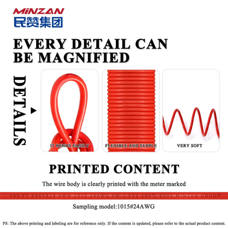 1015 Heat-resistant Cable 24 22 20 18 17 AWG Ultra Soft PVC Wire High Temperature Flexible Copper Hook up Electrical Wire