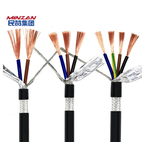 H05VV-F Power Flexible RVVP Power Cable 1.5mm 2.5mm 4mm 6mm Shielded signal Control Electrical Wire