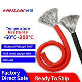 High Flexible Soft  Silicone Cable 6awg 10awg 12awg Electrical Wires 26 24 22 20 18 16 14 12 Awg Silicone Wires Single Core Wire