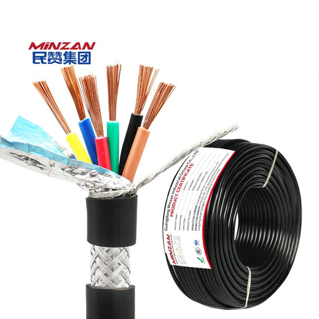 RVVP RVSP Shielded Wire PCopper Wire Conductor 2/3/4/5 /6 Core 0.08 0.12 0.2 0.3 0.4 0.5 0.6 0.75mm2 Shielded signal Cable