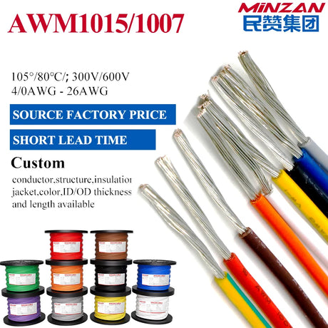 Pvc Insulation Awm 1015 600v Electric Flexible Internal Connect Wiring Electrical Wires 18awg 20awg 22awg 24awg 26awg 28awg
