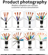 RVVP Shielded Cable 2/3/4/5/6/7/8/10 Cores Tinned/Bare Copper PVC Insulated Control Cable Signal Wire