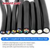 UL2464 Tinned Copper 2/3/4/5/6 Core 18awg 20awg 22awg 24awg 26awg Shielded Flexible signal Cable with Braided