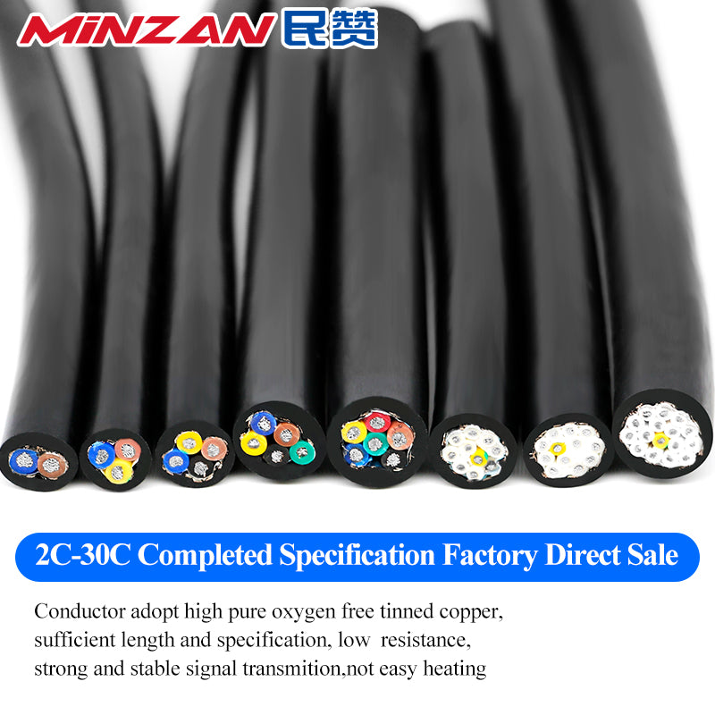 UL2464 28 26 24 22 20 18awg Multi-Core Shield Cable 2/3/4/5/6/7/8 Core Sensor Wires for Power Cables PVC Insulation Stranded