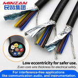 2 3 Core 0.2 0.3 0.5mm 0.75 1 1.5 2.5 4 Mm2 Shielded Twisted Pair RS485 300V RVVP Copper PVC Flexible Shielded Wire Signal Cable