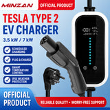 Custom Type 2 Tesla Charger – Portable EV Charging Cable with OEM LOGO Printing & Custom Packaging Available