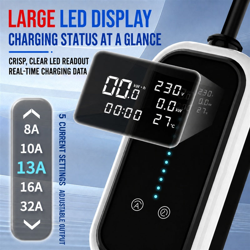 Tesla Mobile Connector 6-20P – US Standard Portable EV Charger for Tesla Models, Home Charging Cable