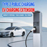 Custom Type 2 EV Extension Cable 32A 7kW – Male to Female Charging Gun with OEM Length Customization for Slow Charging