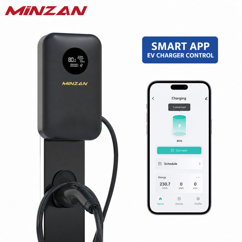 Custom J1772 EV Charger 7kW 32A – US Standard Home Charging Station with 4G Smart Connectivity & OEM Customization Available