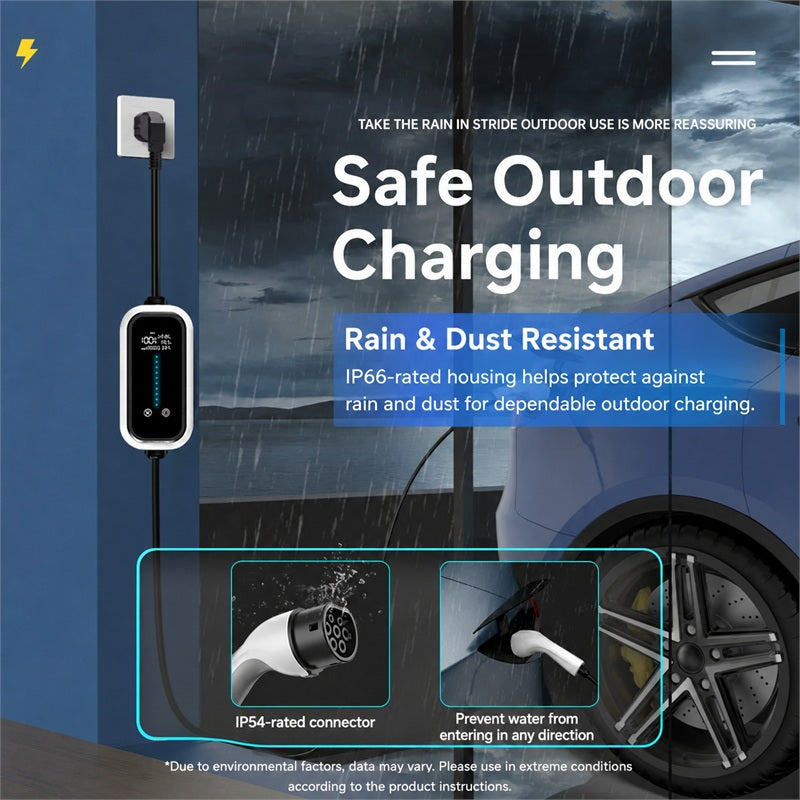 Type 2 EV Charger 16A 7kW – EU Standard Home Charging Station for Electric Vehicles