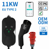 Type 2 EV Charger 16A 11kW – EU Standard Home Charging Station for Electric Vehicles