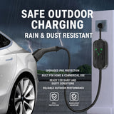 J1772 EV Charger 16A/32A 7.68kW – US Standard Home Charging Station with LED Display, IP66 Waterproof & Flame-retardant Shell for Global Export